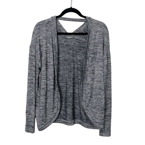 Athleta Sweaters Athleta Pose Wrap Cardigan Grey Marl women’s size xxs - Picture 3 of 8